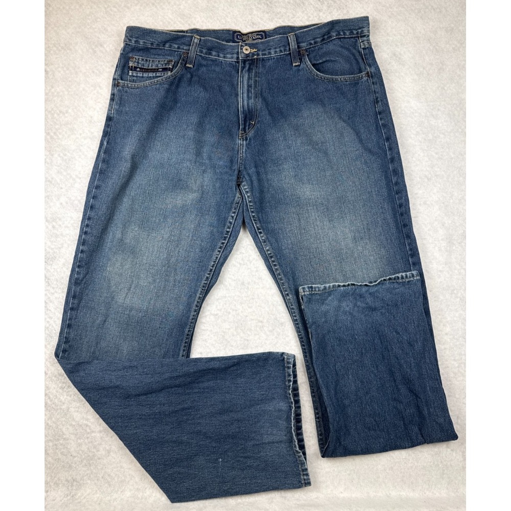U.S. Polo Assn Mens 40x34 Blue Straight Leg Denim Jeans